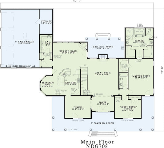 Plano de Casa 708 Cottonwood Drive, Plano de Casa de Campo