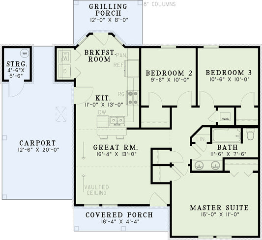 House Plan 806B Ginger, Affordable House Plan