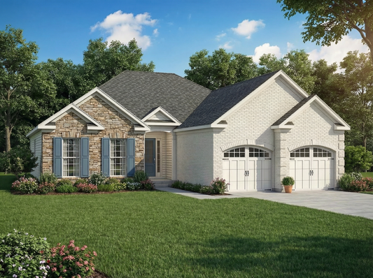 House Plan 829 Woodland Drive, Stone-And-Brick House Plan