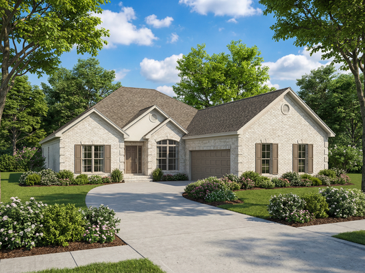 House Plan 838B Hickory Place, Traditional House Plan