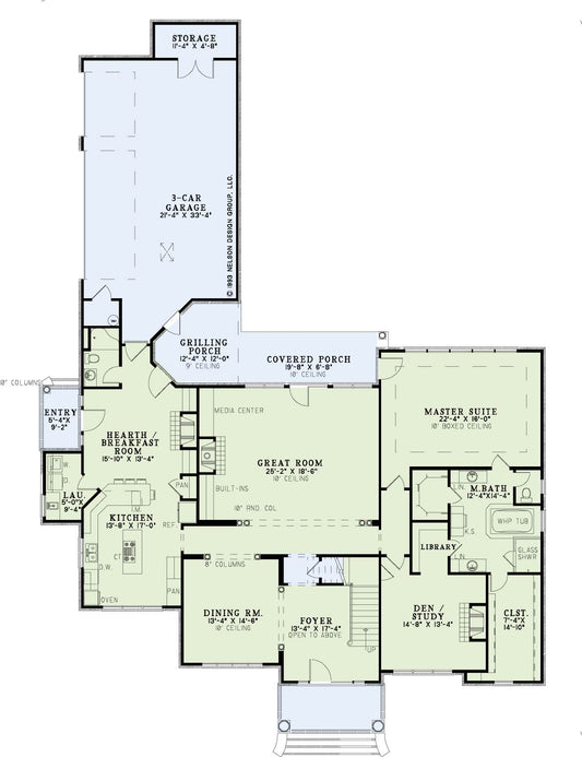 House Plan 875 Cherry Street, Classical House Plan