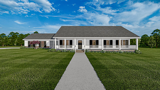 House Plan 917 Olive Street, Country Home House Plan