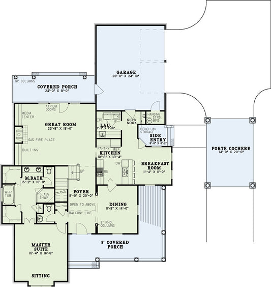 House Plan 939 Summer Avenue, Midtown Estate House Plan