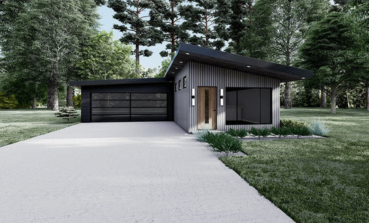 House Plan 1051 Longview Drive, Contemporary Modern House Plan