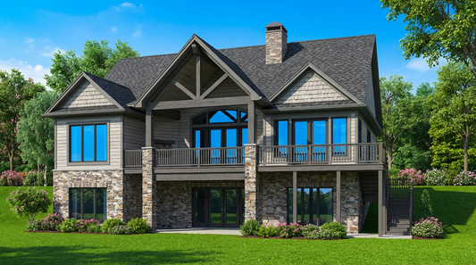 House Plan 5007 The Croft Manor, Rustic House Plan