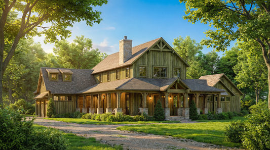 House Plan 5415 Timberland Ranch, Rustic House Plan