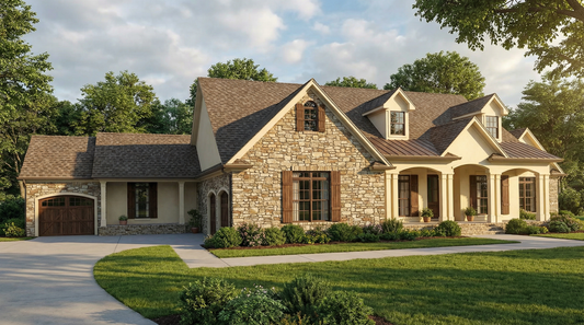 House Plan 1148 Carriage Place, Stone-And-Brick House Plan