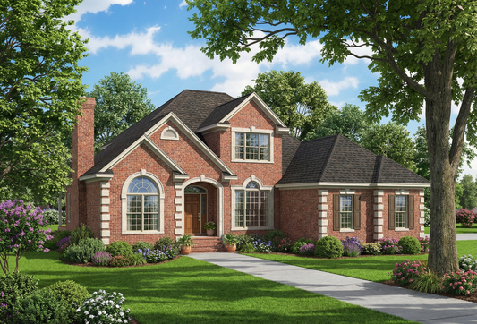 House Plan 348 Willow Lane, French Traditional House Plan