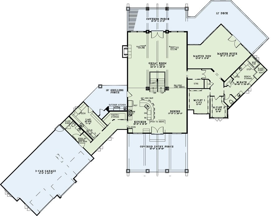 House Plan NDG 1374 Main Floor