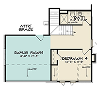 House Plan SMN 1056 Upper Floor