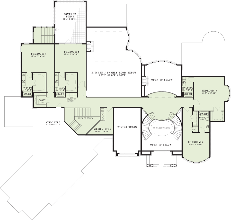 House Plan NDG 1456 Upper Floor