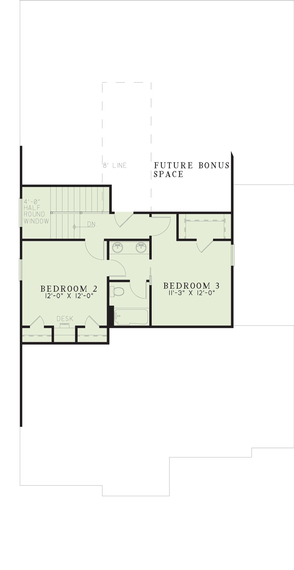 House Plan NDG 391 Upper Floor