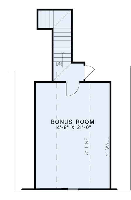 House Plan NDG 1400 Bonus Room