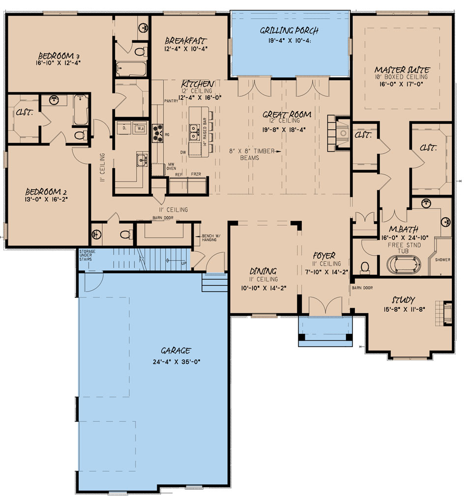House Plan NDG 5248 Main Floor