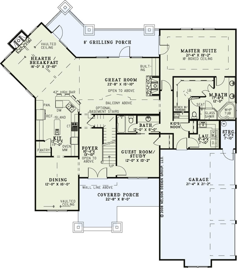House Plan NDG 1272 Main Floor
