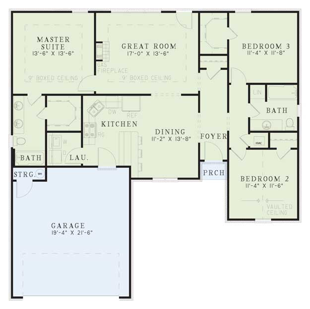 House Plan NDG 102 Main Floor