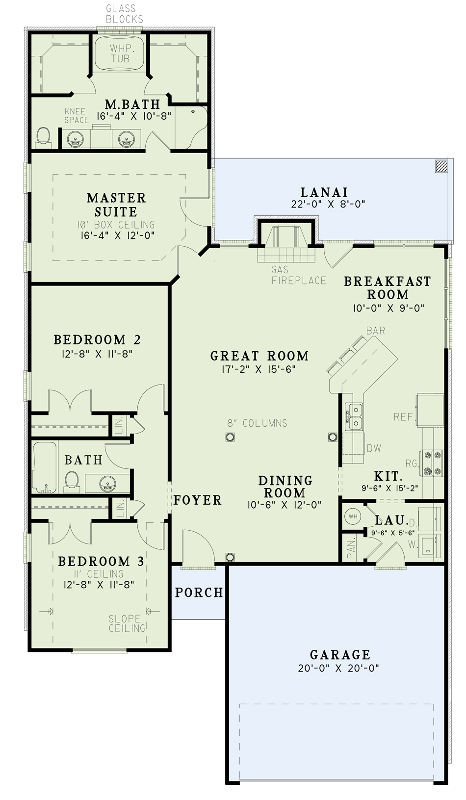 House Plan NDG 101 Main Floor