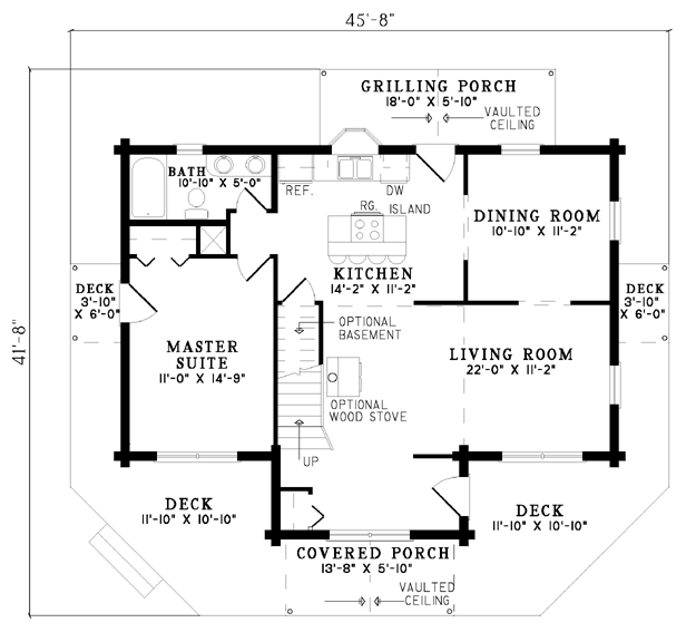 House Plan NDG B1065 Main Floor