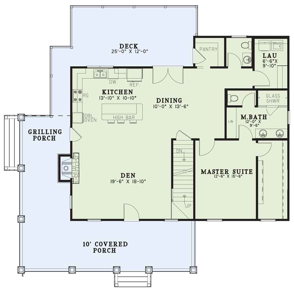 House Plan NDG 1641 Main Floor