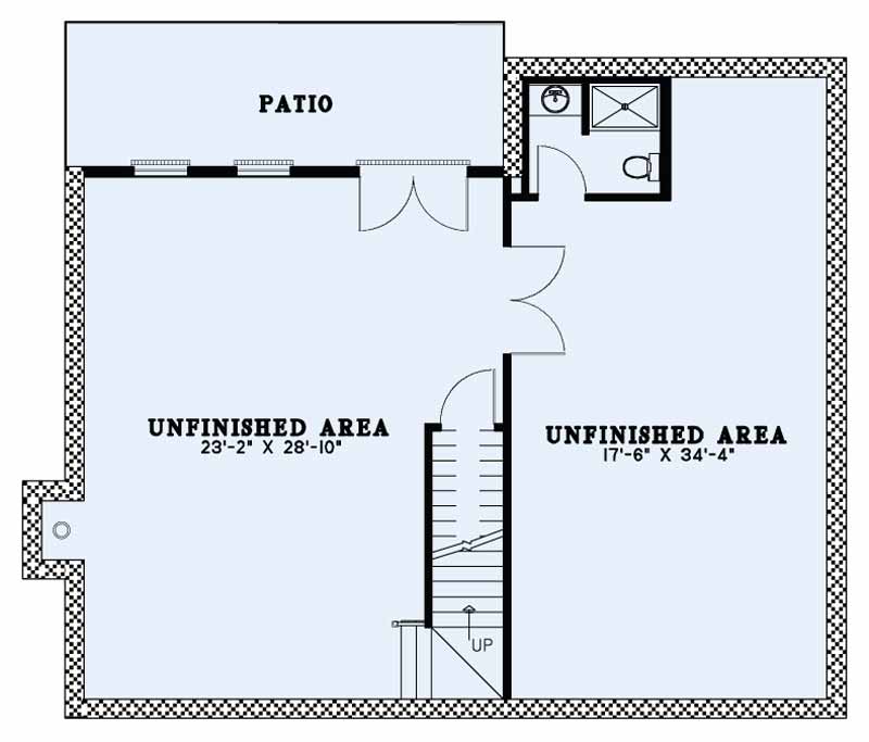 House Plan NDG 1641 Basement
