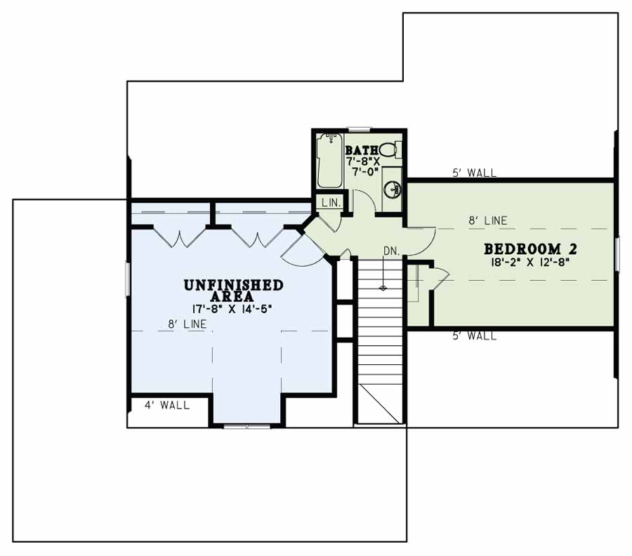 House Plan NDG 1641 Upper Floor