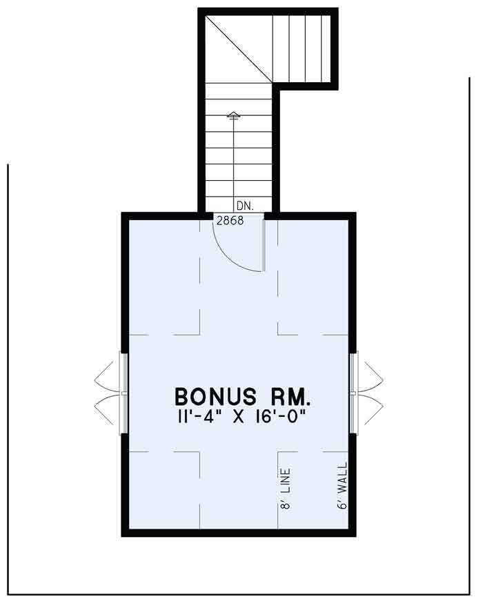 House Plan NDG 1479 Bonus Room