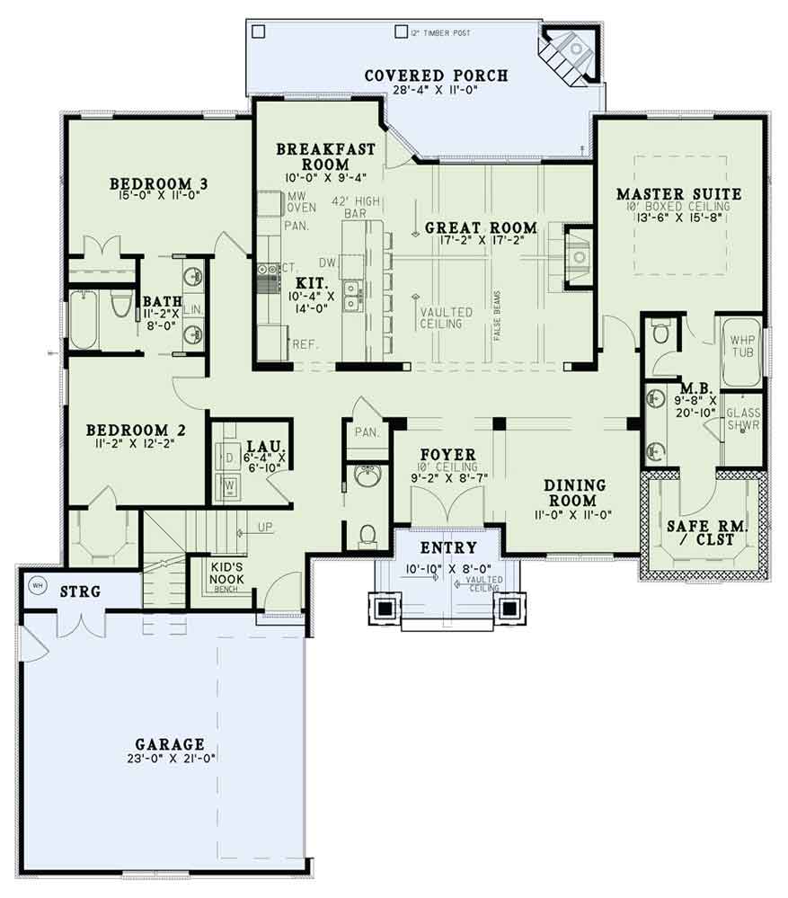 House Plan NDG 1479 Main Floor