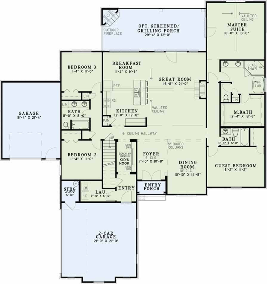 House Plan NDG 1448 Main Floor