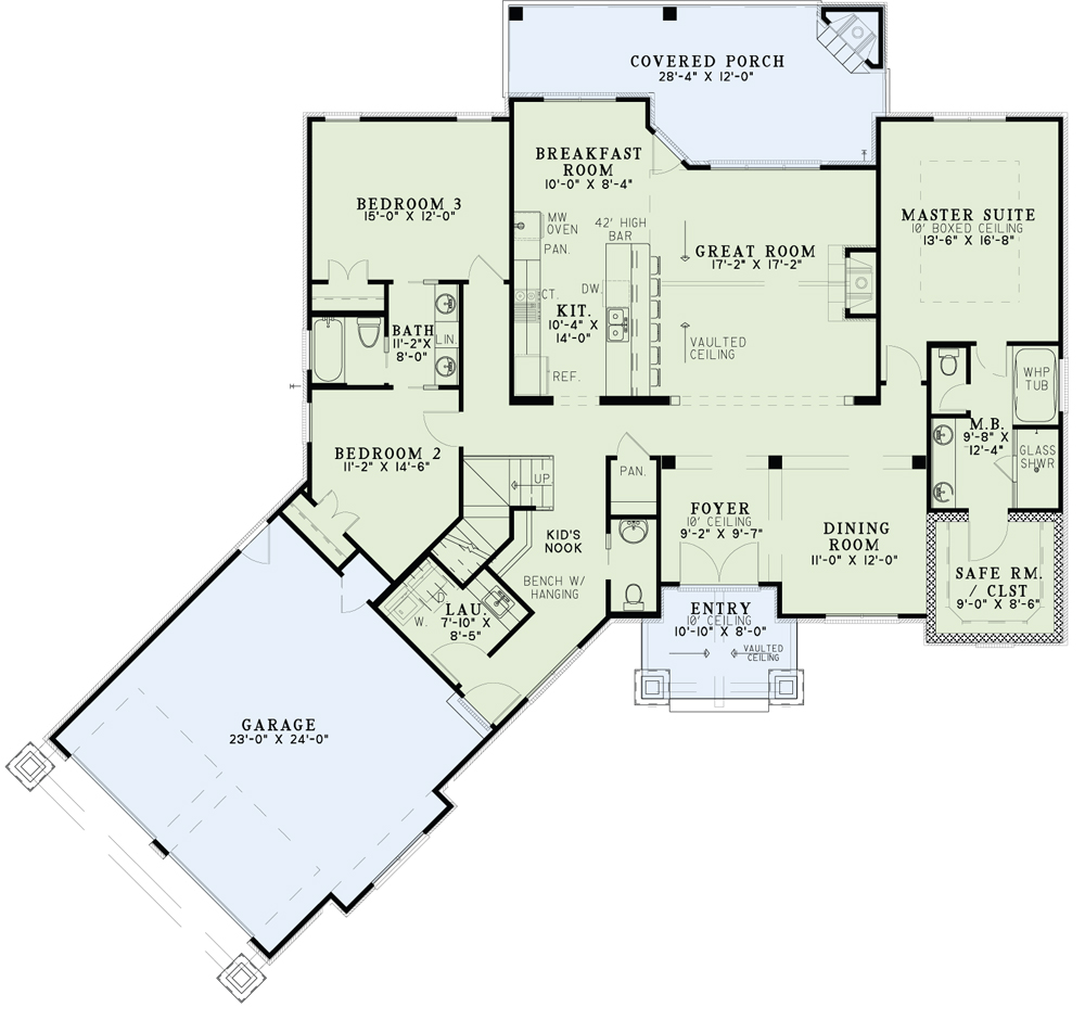 House Plan NDG 1470 Main Floor