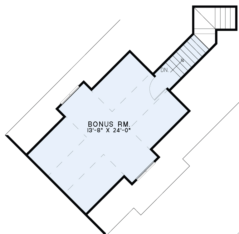 House Plan NDG 1470 Bonus Room