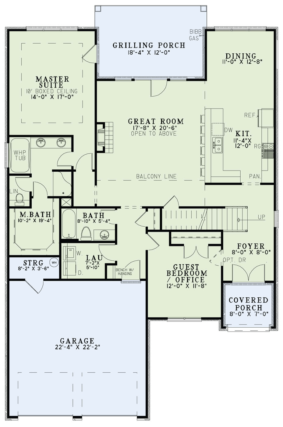 House Plan NDG 1418 Main Floor