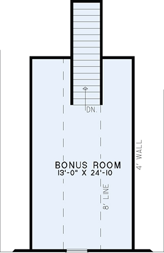 House Plan NDG 1341 Bonus Room