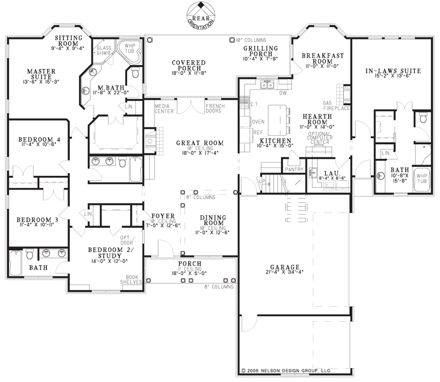 House Plan NDG 999 Main Floor
