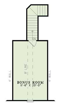 House Plan NDG 544 Bonus Room