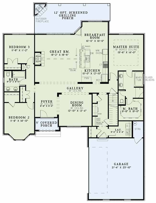 House Plan NDG 1392 Main Floor