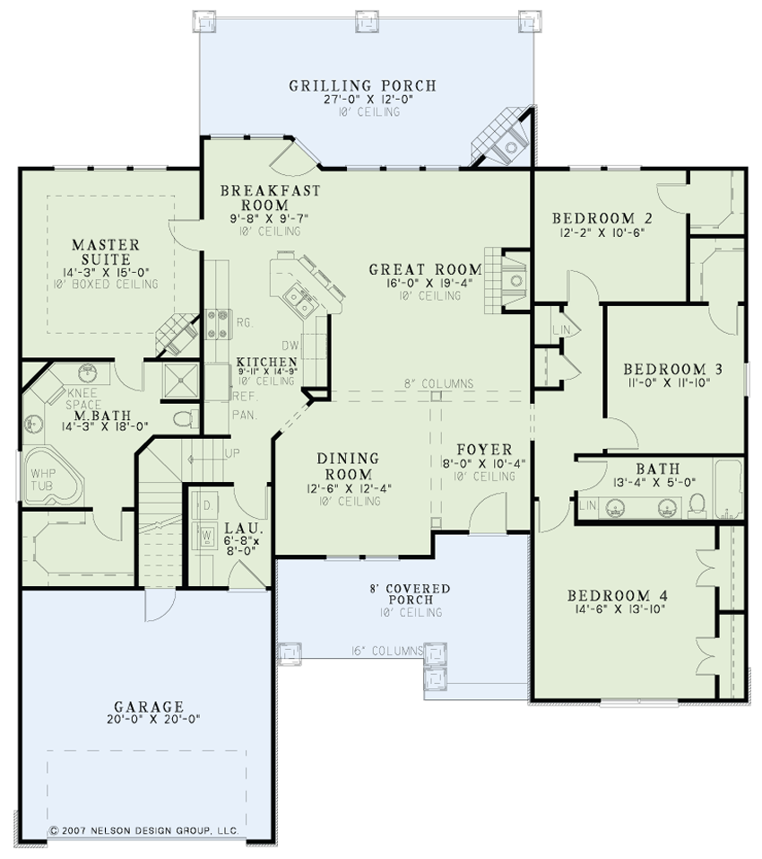 House Plan NDG 1219 Main Floor