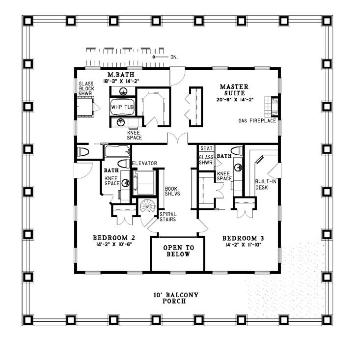 House Plan NDG 606 Upper Floor