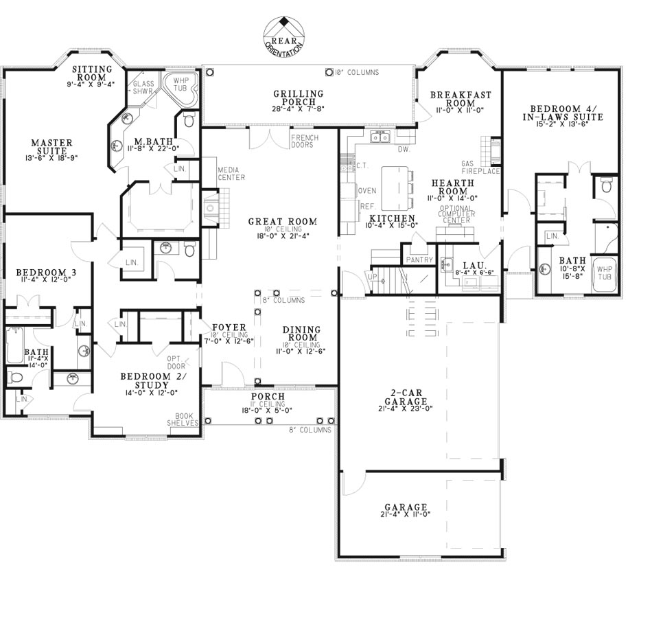 House Plan NDG 1089 Main Floor