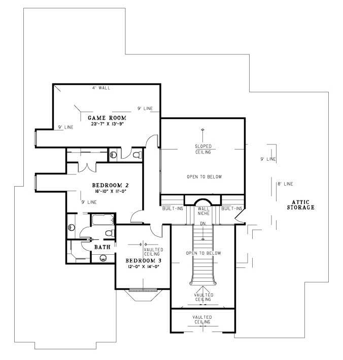 House Plan NDG 403 Upper Floor