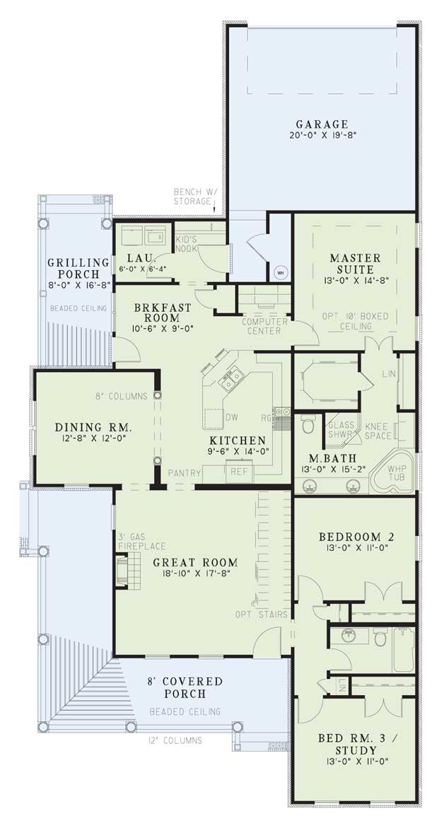 House Plan NDG 321 Main Floor