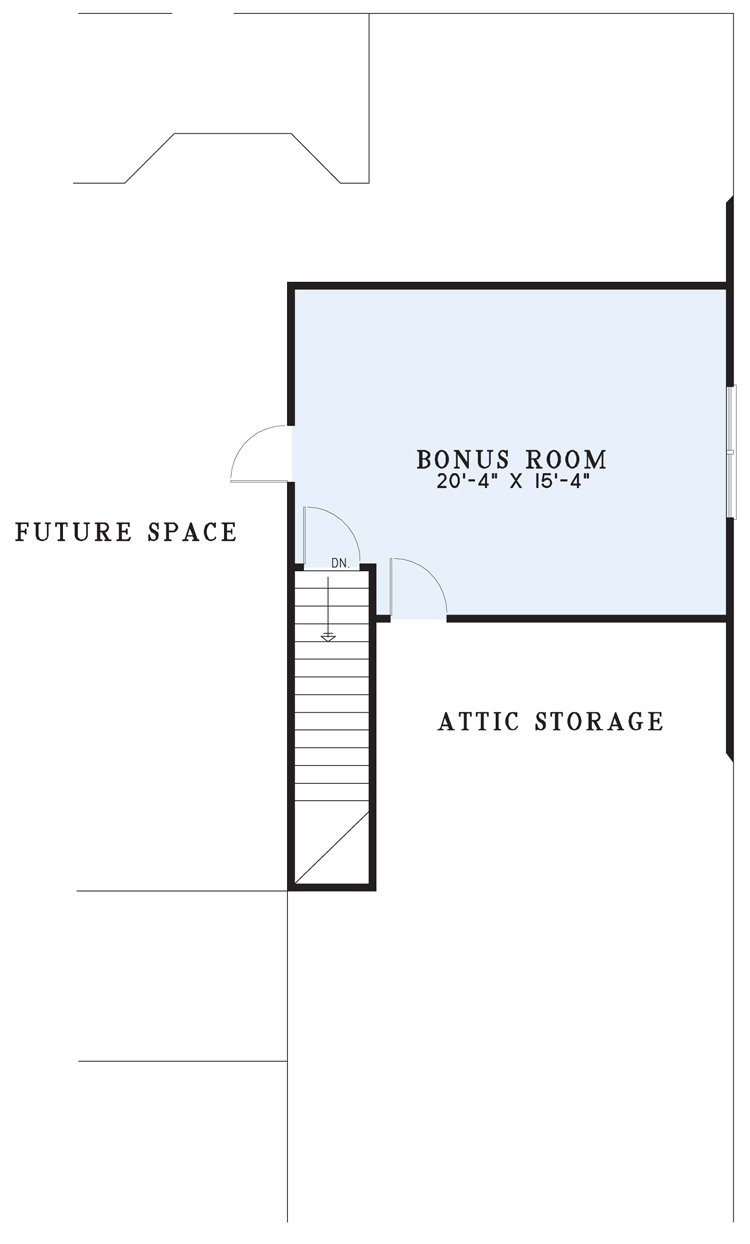 House Plan NDG 1113 Bonus Room