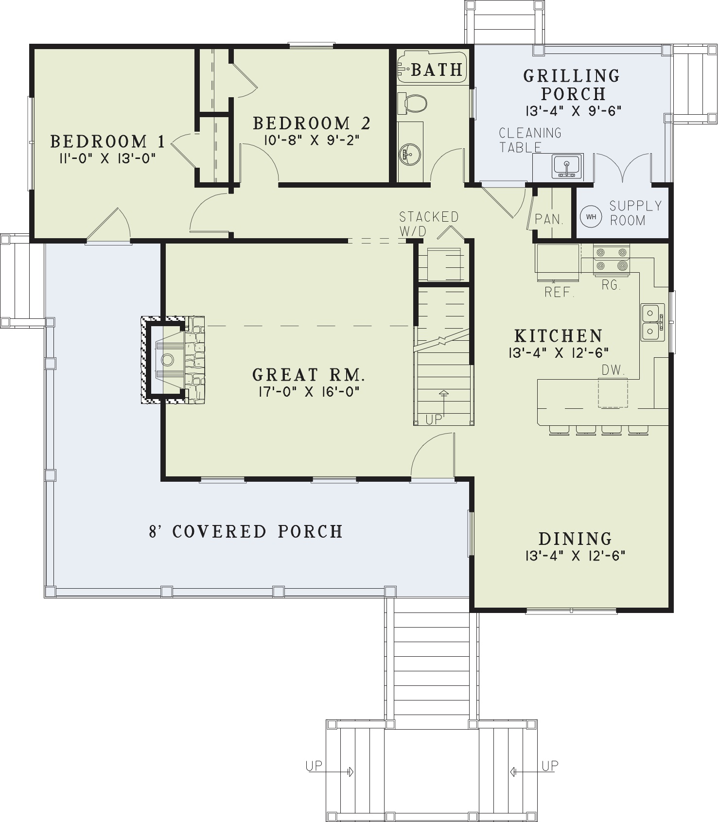 House Plan NDG 1190 Main Floor