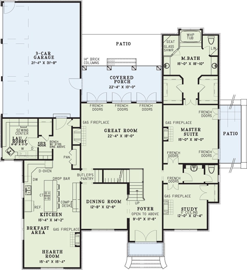 House Plan NDG 260 Main Floor
