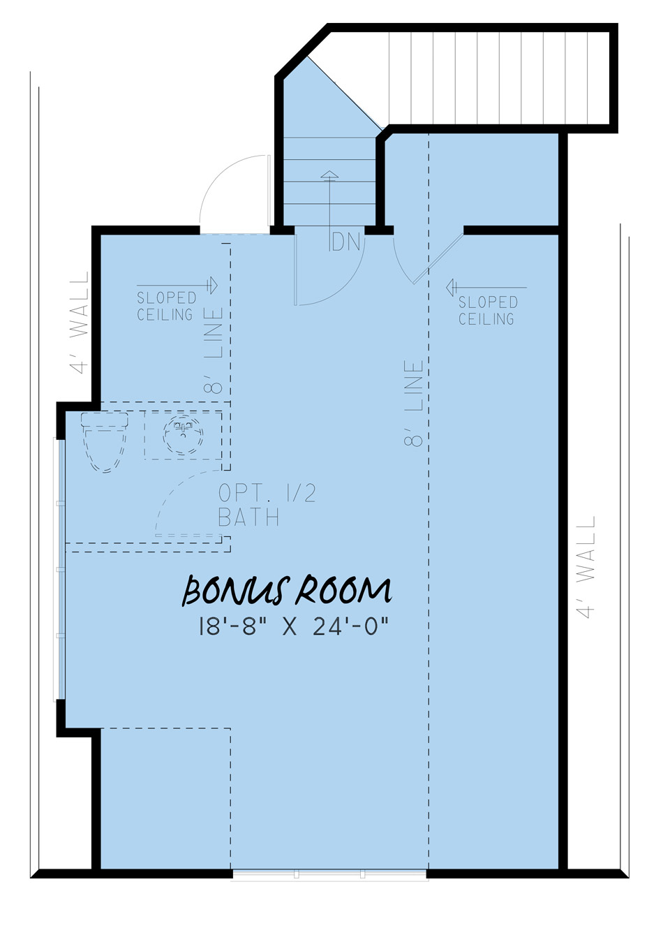 House Plan MEN 5238 Bonus Room
