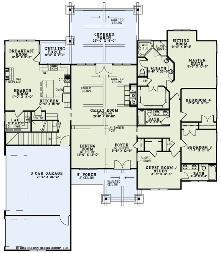 House Plan NDG 1270 Main Floor
