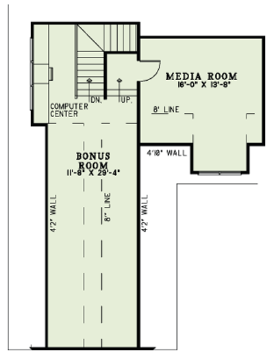 House Plan NDG 1270 Upper Floor
