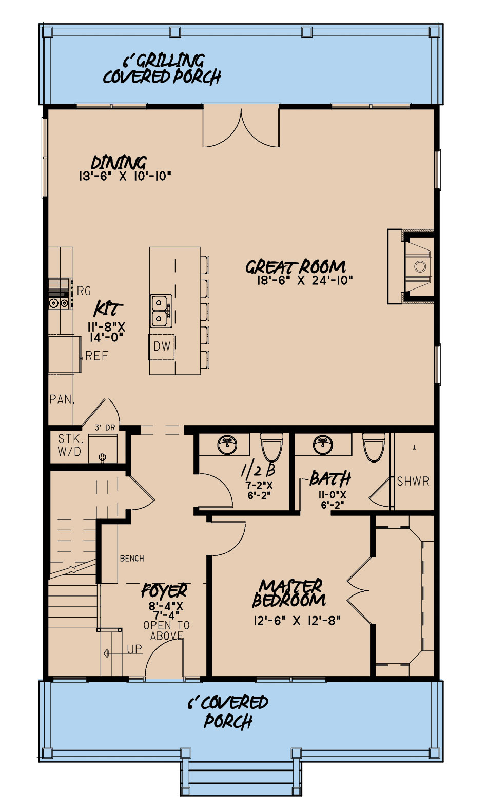 House Plan MEN 5112 Main Floor