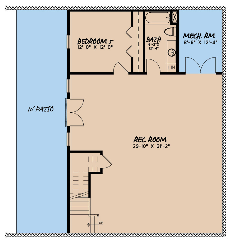House Plan MEN 5112 Basement