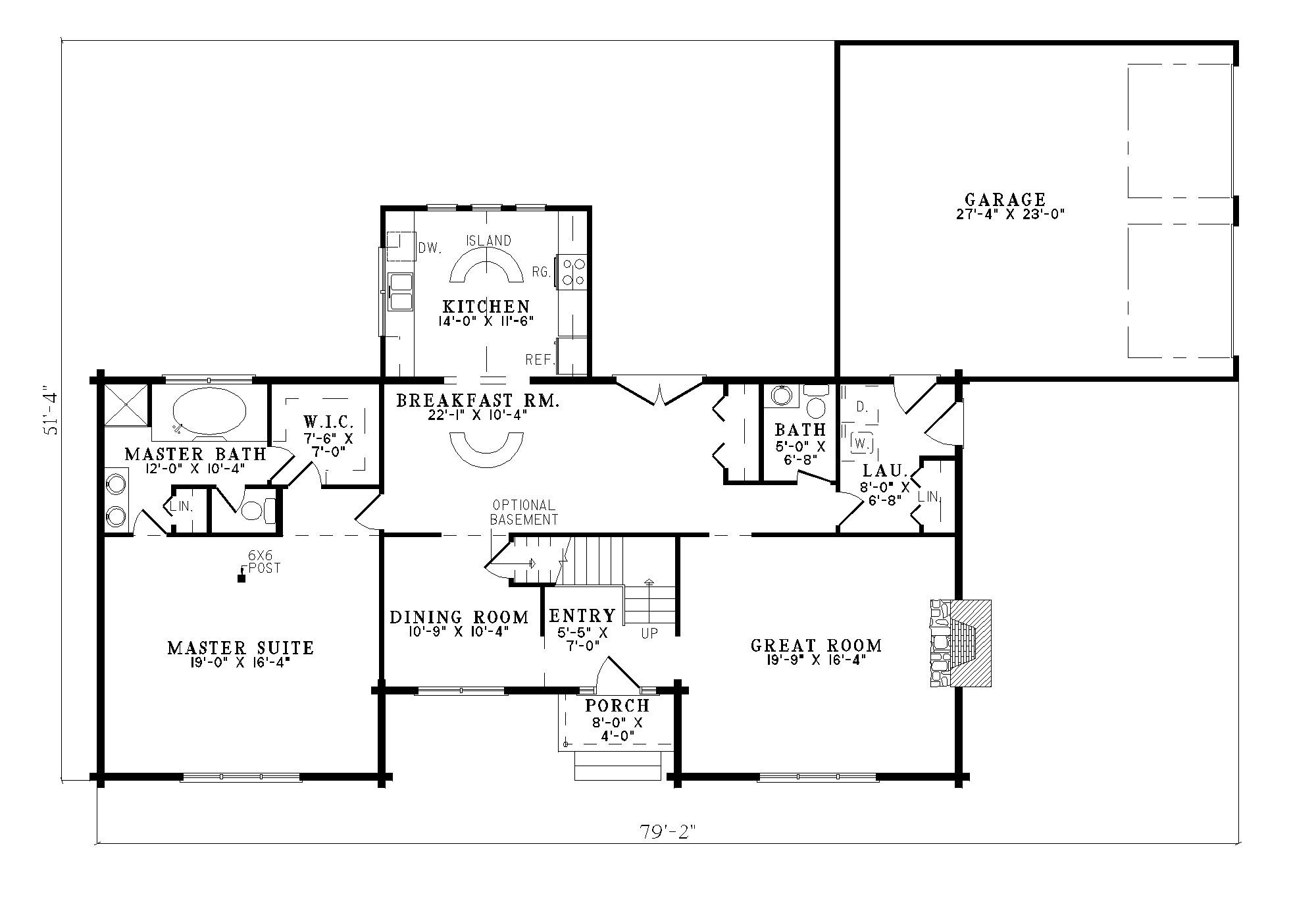 House Plan NDG B1063 Main Floor