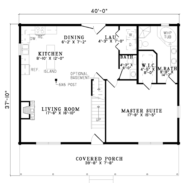 House Plan NDG B1059 Main Floor